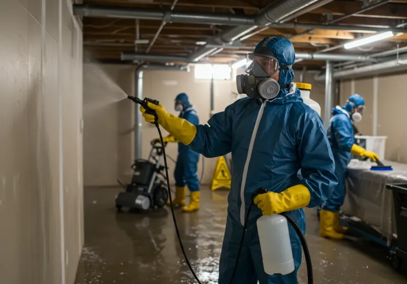 Basement Sanitization and Antimicrobial Treatment process in Farmington, CT